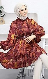 Çiçekli Trend Kadın Tunik