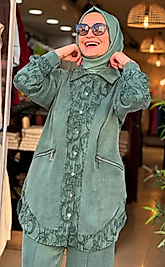 İpek Qupra Kadın Takım – Yeşil