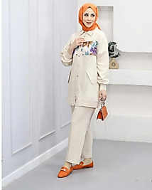 Çiçek Detaylı İkili Takim