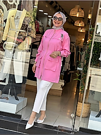 Yeni Sezon Tensel İpek Kupra Pembe Kap