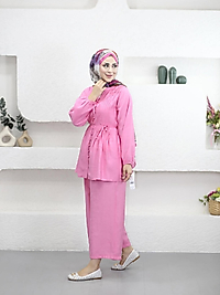 Poplin Pembe Renk Takim