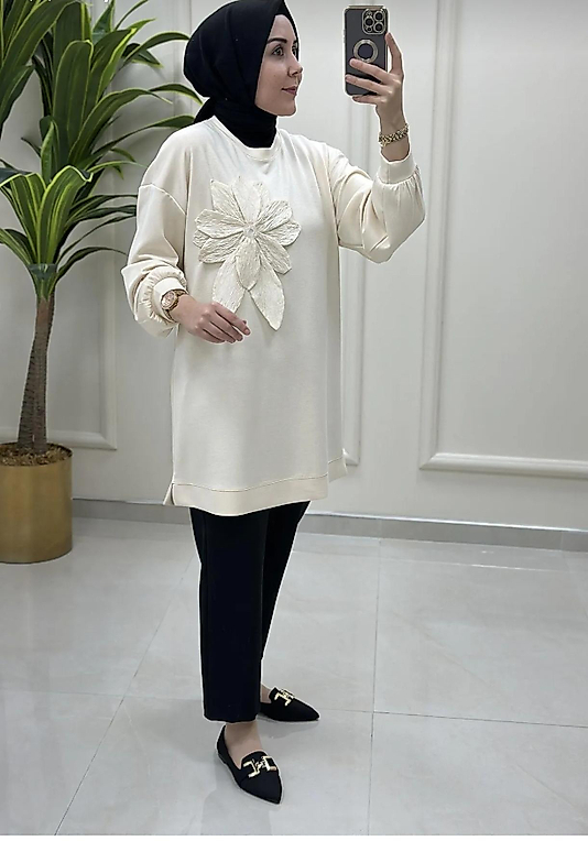 Yaprak Detaylı Oysho Kumaş Takim