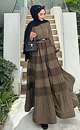 Dantel Fisto İpek Kadın Elbise